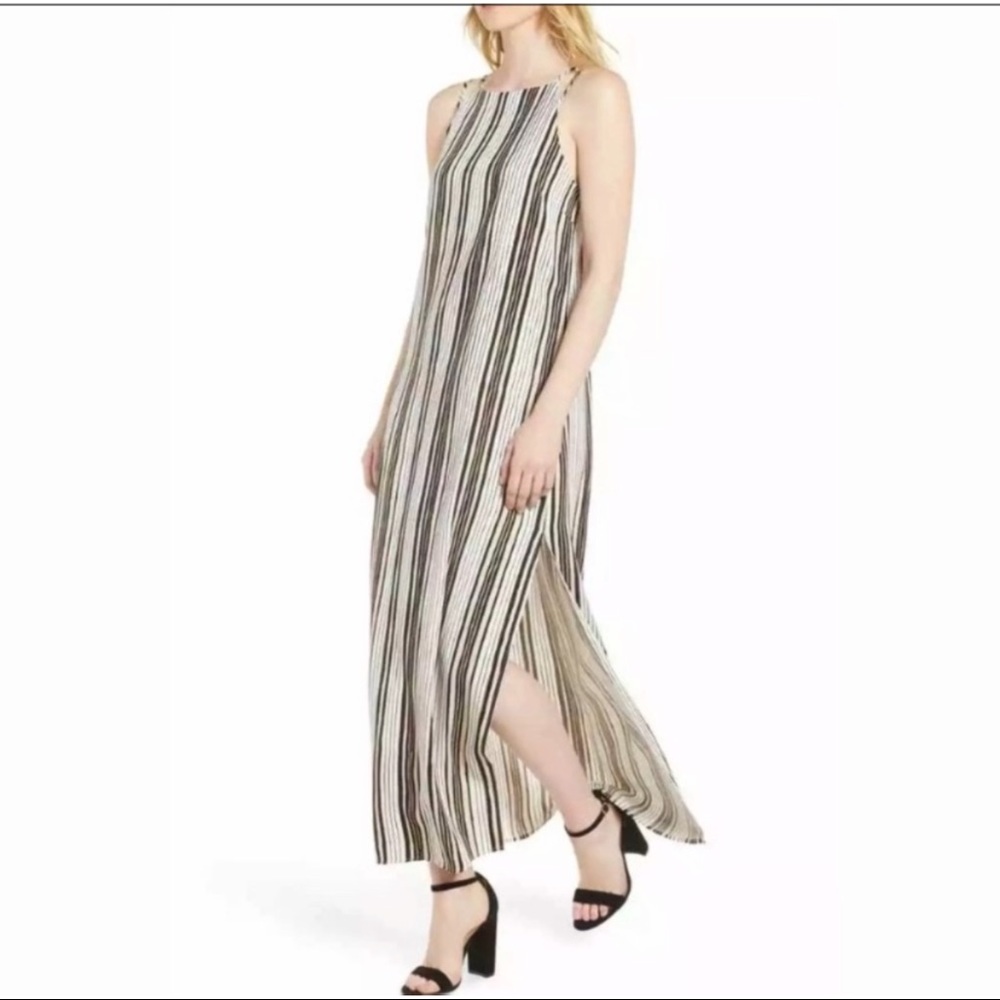 SOLD NWT Cupcakes & Cashmere striped maxi dress